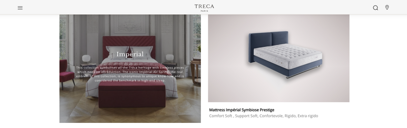 Pat premium Mille + saltea de lux Treca Paris - 40-50% discount